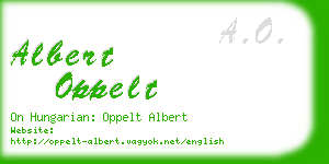 albert oppelt business card